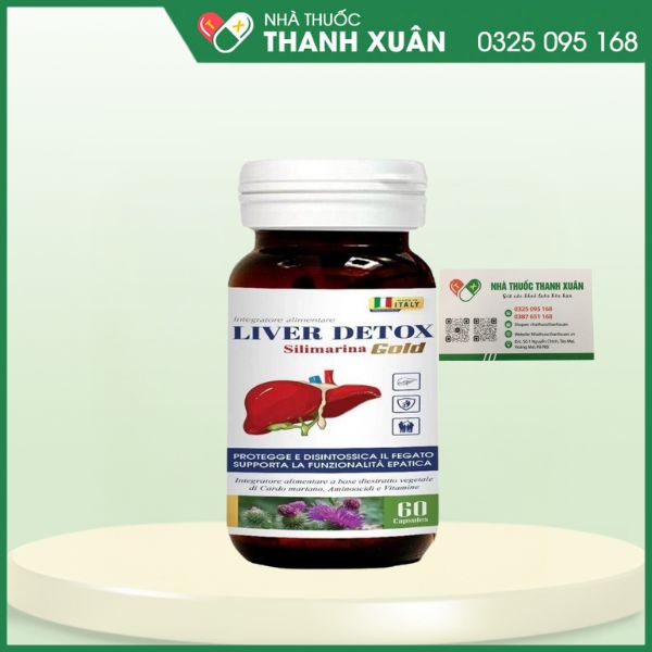 LIVER DETOX Silimarina Gold - Giúp bổ sung Silymarin và một số vitamin tốt cho cơ thể